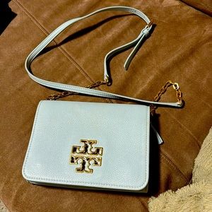 Tory Burch sky blue crossbody/shoulder bag